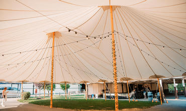 view under prom tent